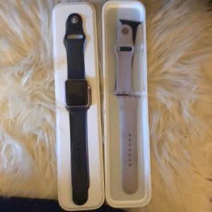 Gently used 38mm rose gold watch navy series 1